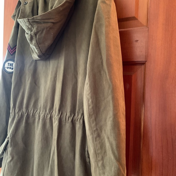 Zara military khaki coat - size XS (more like Med) - Picture 7 of 10